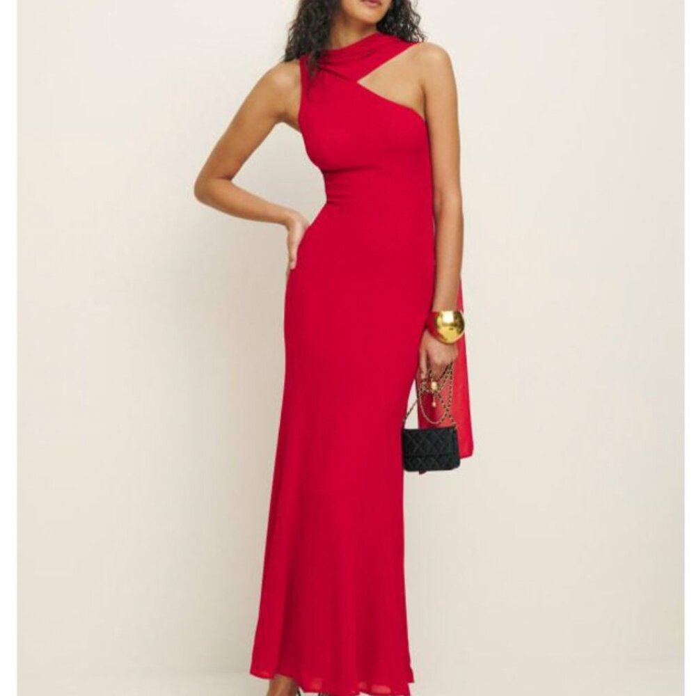 NW- Reformation Rosalynn Dress Lipstick - Size 0